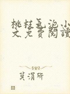 桃枝气泡小说全文免费阅读