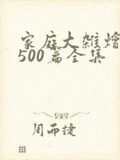 家庭大杂烩小说500篇全集