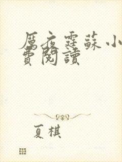 厉夜霆苏小汐免费阅读