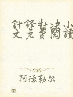 针锋对决小说全文免费阅读完整版