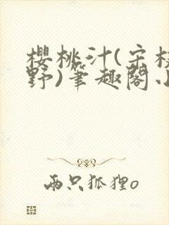 樱桃汁(宋枝江野)笔趣阁小说渡欲