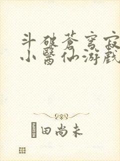 斗破苍穹寂寞的小医仙游戏世界