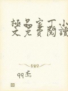 极品家丁小说全文免费阅读