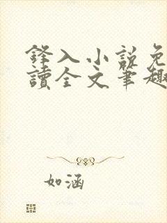 锋入小说免费阅读全文笔趣阁