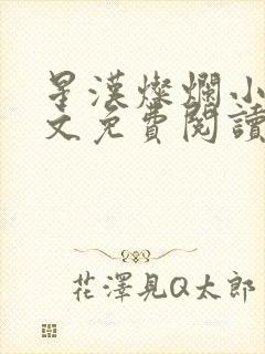 星汉灿烂小说全文免费阅读