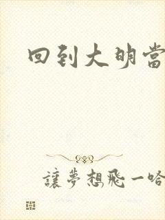 回到大明当才子