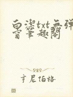 白洁txt无弹窗笔趣阁