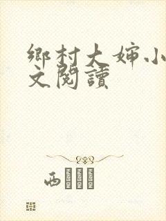 乡村大婶小说全文阅读