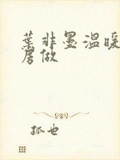 叶非墨温暖在厨房做