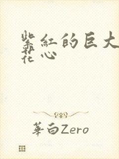 紫红的巨大顶开花心