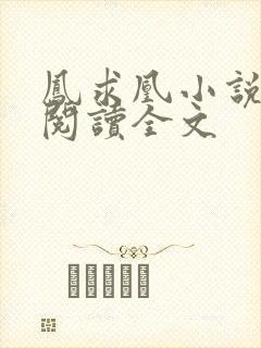 凤求凰小说免费阅读全文