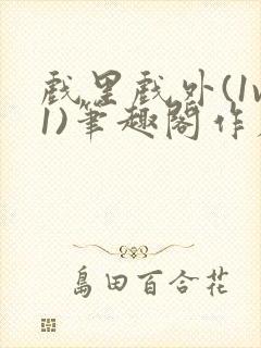 戏里戏外(1v1)笔趣阁作者:苏玛丽