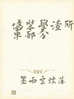 伪装学渣所有开车部分