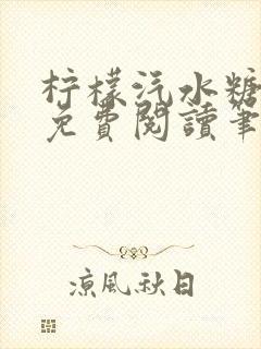 柠檬汽水糖全文免费阅读笔趣阁