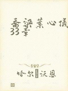 乔梁叶心仪3233章