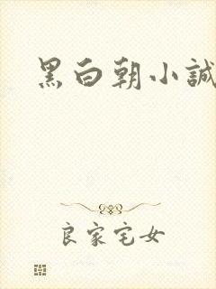 黑白朝小诚