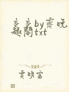 炎炎by霁晚笔趣阁txt