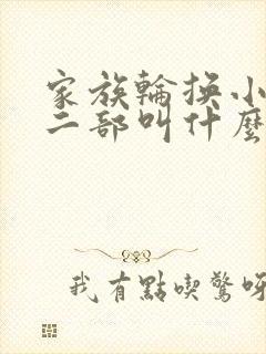 家族轮换小说第二部叫什么名字