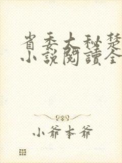 省委大秘楚东恒小说阅读全文