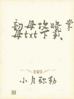 韵母攻略掌中美母txt下载