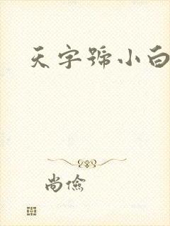 天字号小白脸