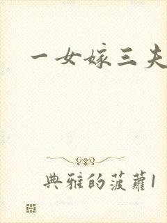 一女嫁三夫