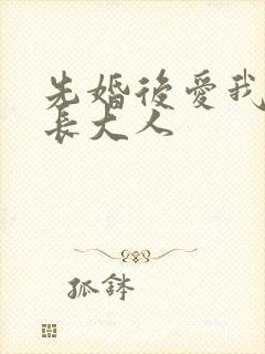 先婚后爱我的市长大人