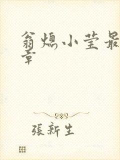 翁熄小莹最新节章