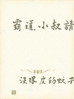 霸道小叔请轻撩