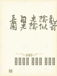 长日光阴乱作一团光阴似箭眇眇