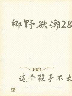 乡野欲潮28章