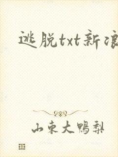 逃脱txt新浪