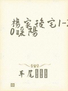 杨家后宅1-20暖阳