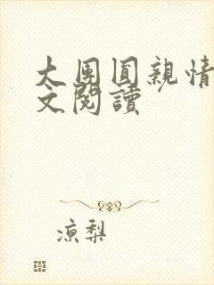 大团圆亲情会全文阅读