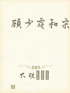 顾少霆和宋斯曼