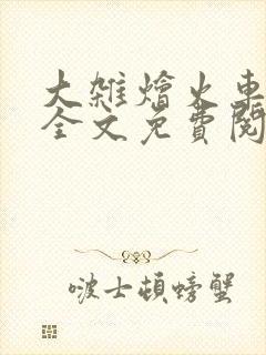 大杂烩火车小说全文免费阅读