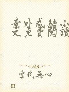 意外成结小说全文免费阅读笔趣阁下载无弹窗