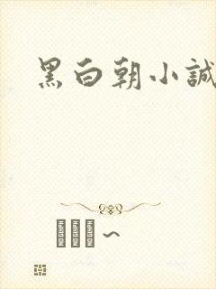 黑白朝小诚