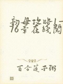 韵母攻略1—176章在线阅读