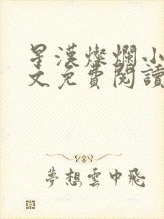 星汉灿烂小说全文免费阅读