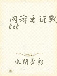 网游之近战法师txt