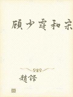 顾少霆和宋斯曼