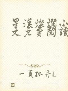 星汉灿烂小说全文免费阅读