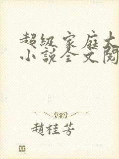 超级家庭大杂烩小说全文阅读