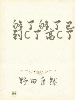 够了够了已经满到C了高C了