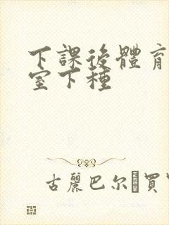 下课后体育器材室下种