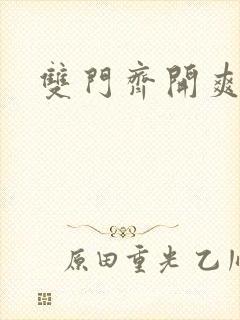 双门齐开爽死啦