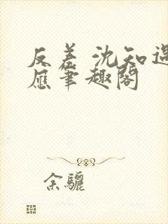 反差 沈知遇晏应笔趣阁