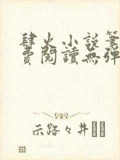 肆火小说笔趣免费阅读无弹窗