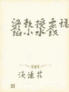 梁教授要稳住肉馅小水饺